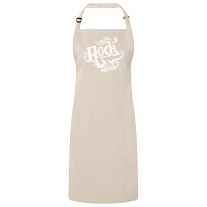 Rock and Roll Bib Apron – Fun Baking Design, Eco-Friendly, Adjustable Neck