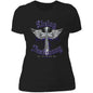 I'm a Living Testimony Boyfriend T-Shirt Purple - Expressive DeZien 