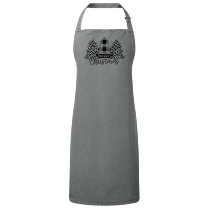 Merry Christmas Bib Apron – Fun Baking Design, Eco-Friendly, Adjustable Neck