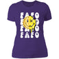 FAFO Retro Smile Ladies' Boyfriend T-Shirt - Expressive DeZien 