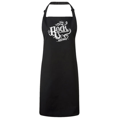 Rock and Roll Bib Apron – Fun Baking Design, Eco-Friendly, Adjustable Neck