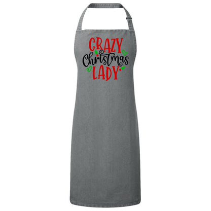 "Crazy Christmas Lady" Christmas Apron - Expressive DeZien 