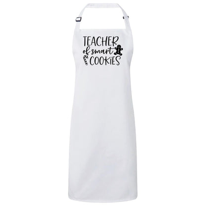 Teacher of Smart Cookies Christmas Apron – Fun Baking Design, Eco-Friendly, Adjustable Neck