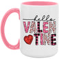 Hello Valentine 15oz Accent Mug - Expressive DeZien 