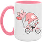 Kisses and Love Gnome 15oz Accent Mug - Expressive DeZien 