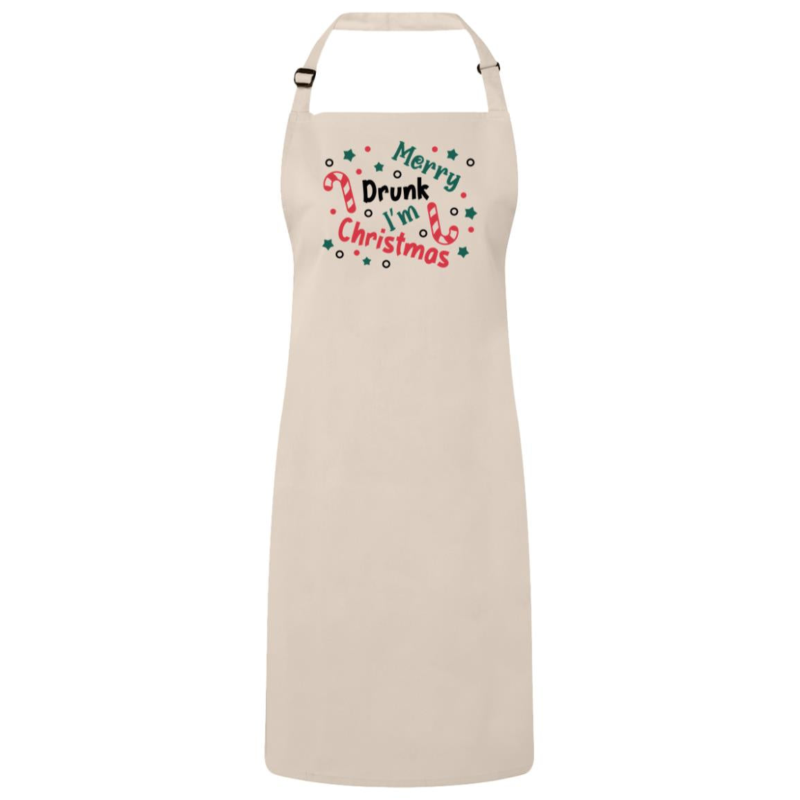 Merry Drunk I’m Christmas Bib Apron – Funny Holiday Design