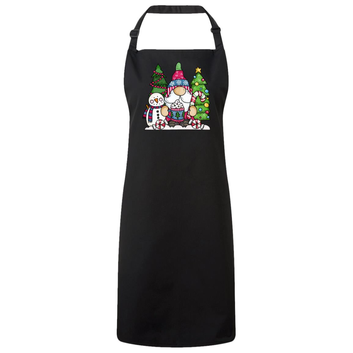 Christmas Cheer Bib Apron – Fun Baking Design, Eco-Friendly, Adjustable Neck