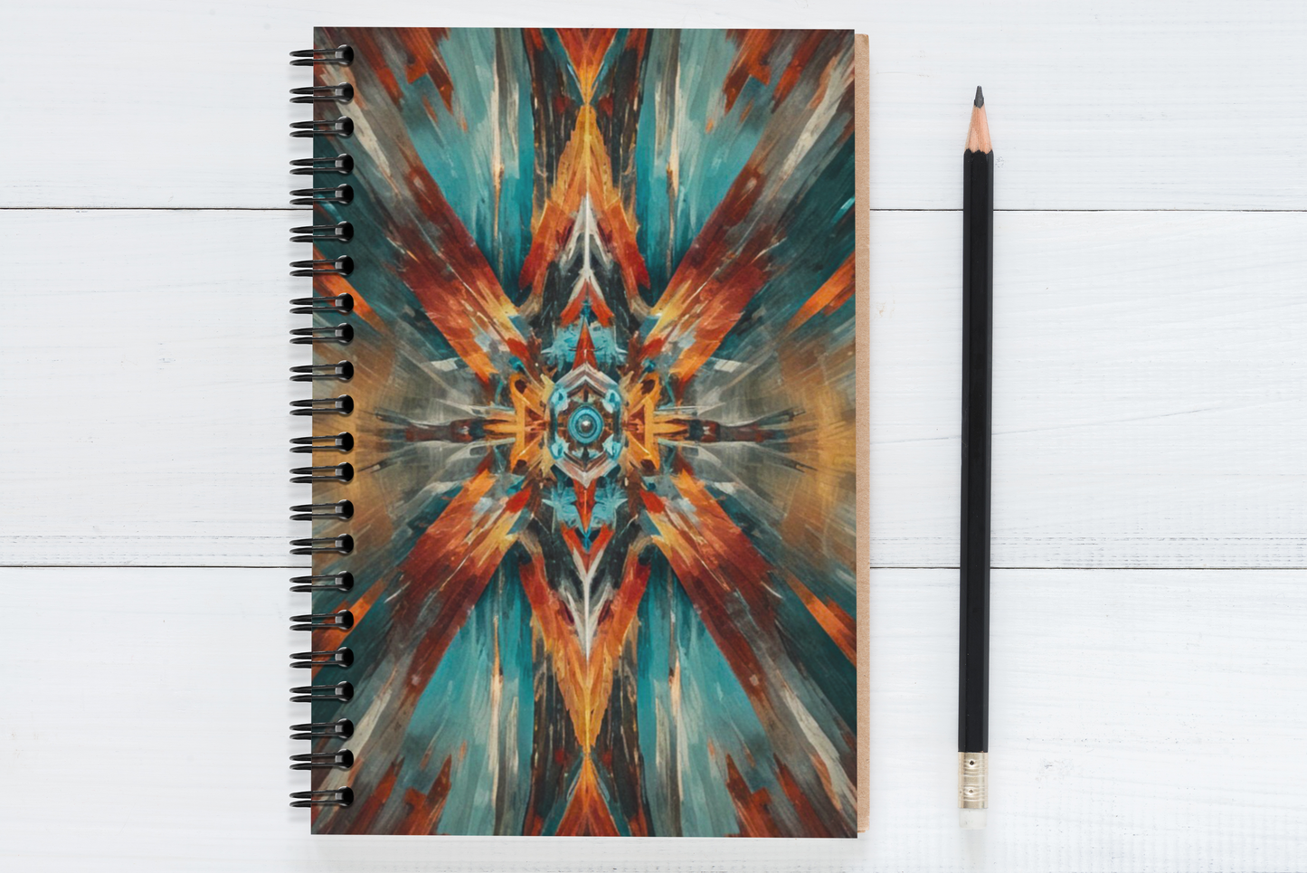 Lined Journal 5x7 | Wire-Bound Sunburst Dreams Journal