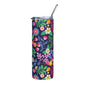 Floral Night Stainless steel tumbler - Expressive DeZien 