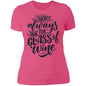 Time for Wine Ladies' Boyfriend T-Shirt - Expressive DeZien 