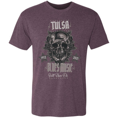 Tulsa Blues Men's Triblend T-Shirt - Expressive DeZien 
