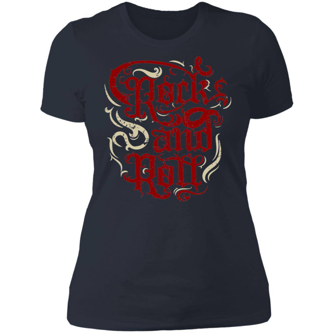 Rock and Roll Ladies' Next Level Boyfriend T-Shirt - Expressive DeZien 