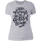 Time for Wine Ladies' Boyfriend T-Shirt - Expressive DeZien 