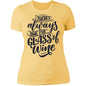 Time for Wine Ladies' Boyfriend T-Shirt - Expressive DeZien 