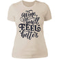 Wine you'll feel better Ladies' Boyfriend T-Shirt - Expressive DeZien 