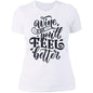 Wine you'll feel better Ladies' Boyfriend T-Shirt - Expressive DeZien 