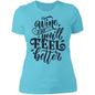 Wine you'll feel better Ladies' Boyfriend T-Shirt - Expressive DeZien 