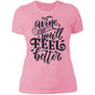 Wine you'll feel better Ladies' Boyfriend T-Shirt - Expressive DeZien 