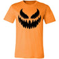 Evil Halloween Jack O Lantern Unisex Jersey Short-Sleeve T-Shirt Orange Pumpkin Costume for Men and Women - Expressive DeZien 