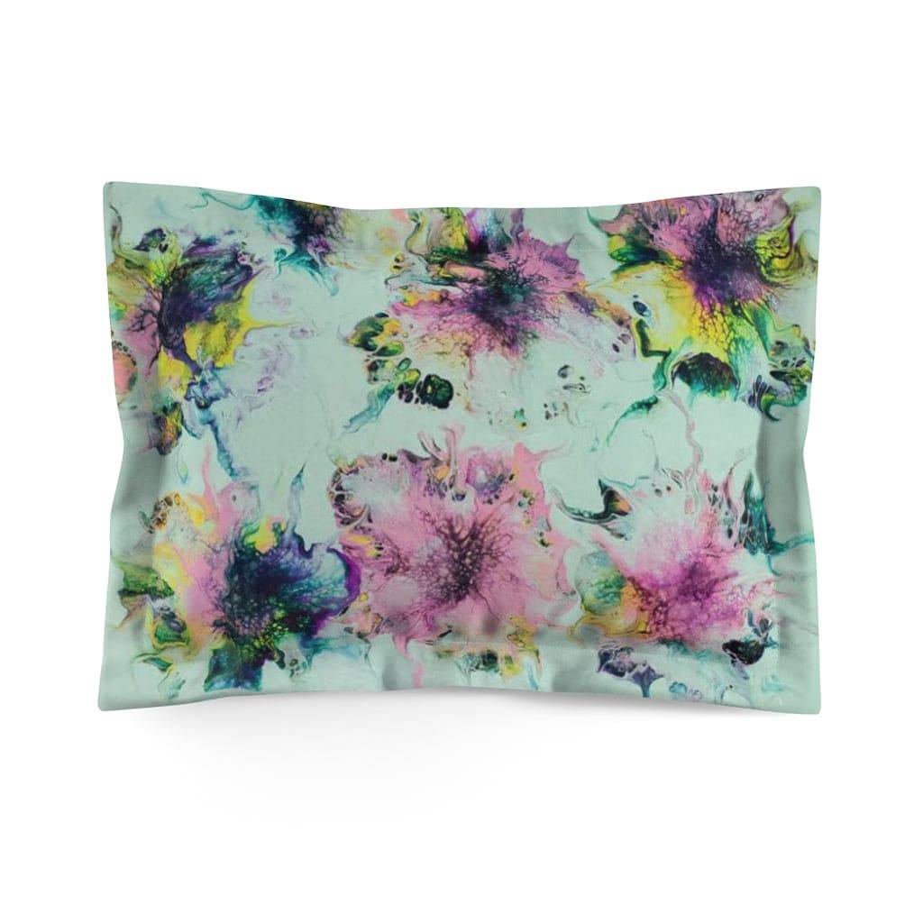 Microfiber Pillow Sham Watercolor Delight Original Artwork by apb_funkylittlethings - Expressive DeZien 