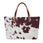 Cowhide Print Tote Bag Purse - Expressive DeZien 