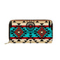 Native American Tribal Print  Zipper Purse Clutch Billfold - Expressive DeZien 