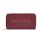 Blessed Merlot Leather Print  Zipper Purse Clutch Billfold - Expressive DeZien 