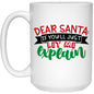 Dear Santa Christmas Mug 15 oz. White Mug - Expressive DeZien 