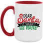 Dear Santa 15oz. Accent Mug - Expressive DeZien 