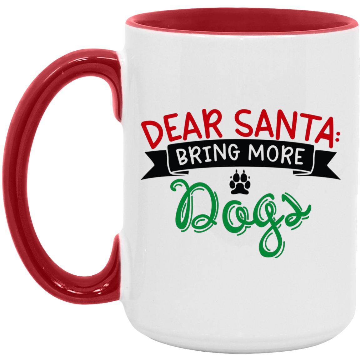 Dear Santa Christmas Mug 15oz. Accent Mug - Expressive DeZien 