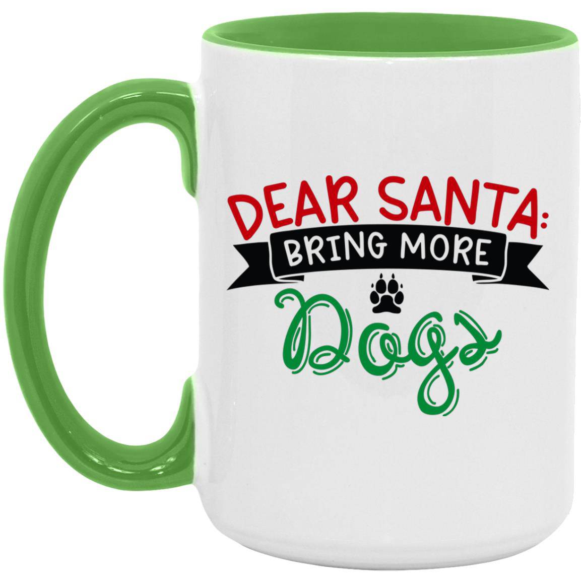 Dear Santa Christmas Mug 15oz. Accent Mug - Expressive DeZien 