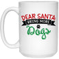 Dear Santa Christmas Mug 15 oz. White Mug - Expressive DeZien 