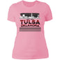 Tulsa Oklahoma Skyline Est 1836 Ladies' Boyfriend T-Shirt - Expressive DeZien 