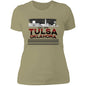 Tulsa Oklahoma Skyline Est 1836 Ladies' Boyfriend T-Shirt - Expressive DeZien 