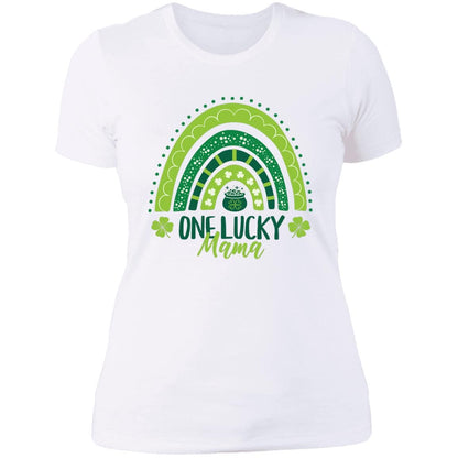 One Lucky Moma Next Level Ladies' Boyfriend T-Shirt - Expressive DeZien 